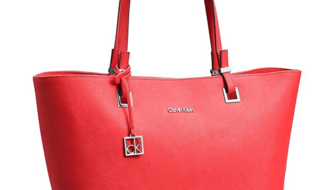 Calvin Klein Scarlett Saffiano Leather Tote