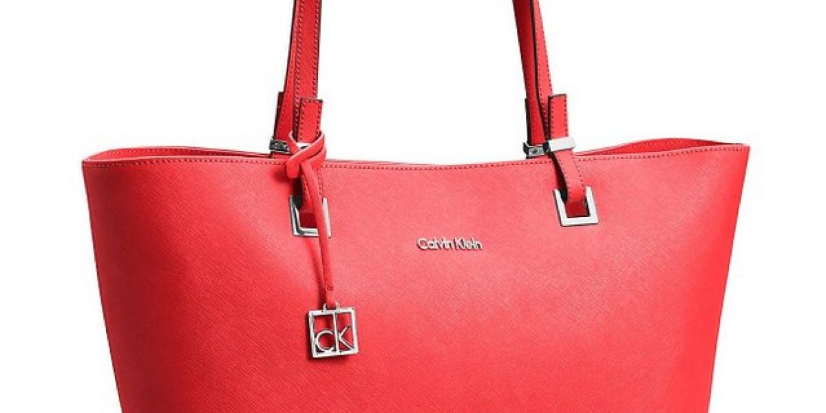 Calvin Klein Scarlett Saffiano Leather Tote
