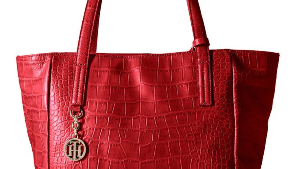 Tommy Hilfiger Claire Croco Tote Bag