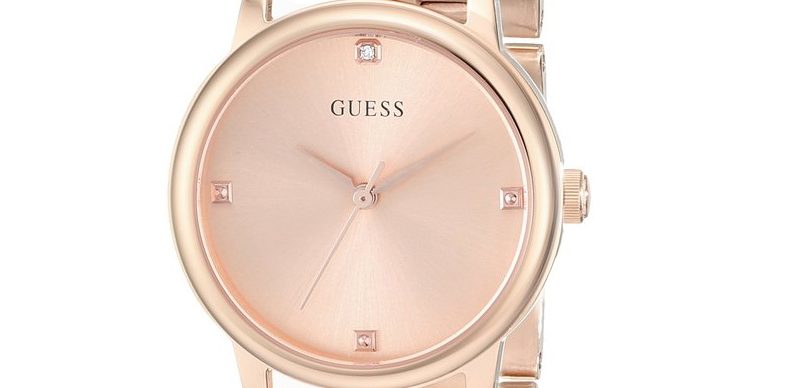 guess gold and diamond watch