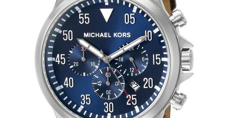 michael kors men's gage brown watch mk8362