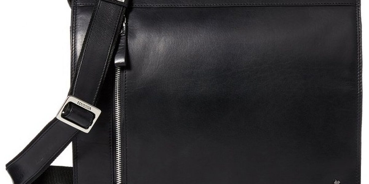 Visconti Buffalo Leather Messenger Shoulder Crossbody Bag//Handbag Brown