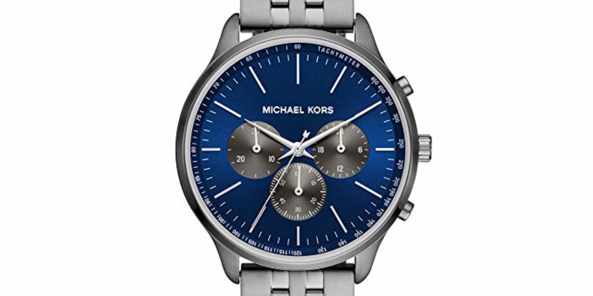 Michael Kors Sutter Gunmetal with Navy Dial